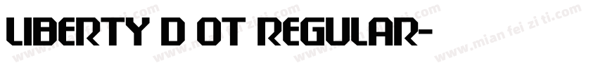 Liberty D OT Regular字体转换